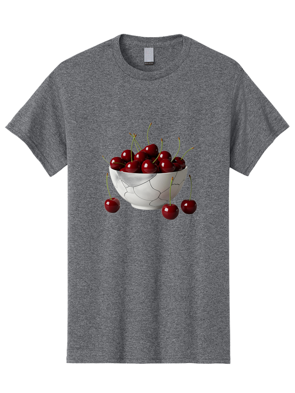 Cracked-Bowl-Cherries Men'S Graphic Tee, 100% Cotton, Comfortable Casual Summer Wear, Machine Washable, Vintage Camera, Old Camera, Antique Camera, Black Camera, Classic Photography, Photography Equipment, Nostalgic Device, Film Camera, Bai742