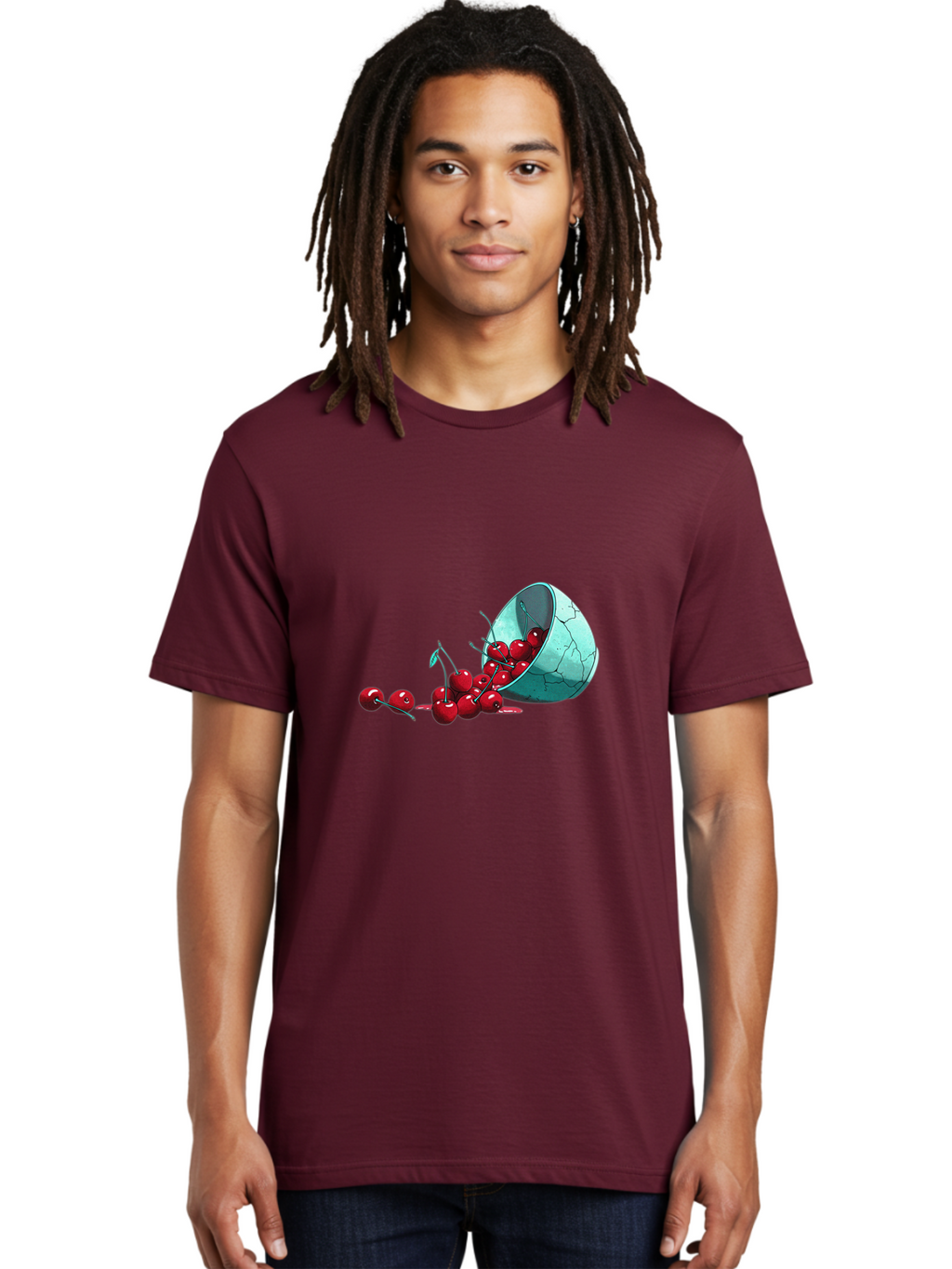 Cracked-Cup-Cherries Men'S Graphic Tee, 100% Cotton, Comfortable Casual Summer Wear, Machine Washable, Vintage Camera, Old Camera, Antique Camera, Black Camera, Classic Photography, Photography Equipment, Nostalgic Device, Film Camera, Bai745