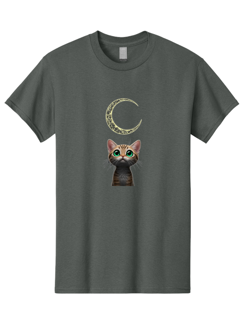 Crescent-Moon-Cat Men'S Graphic Tee, 100% Cotton, Comfortable Casual Summer Wear, Machine Washable, Vintage Camera, Old Camera, Antique Camera, Black Camera, Classic Photography, Photography Equipment, Nostalgic Device, Film Camera, Camera Art Bai749