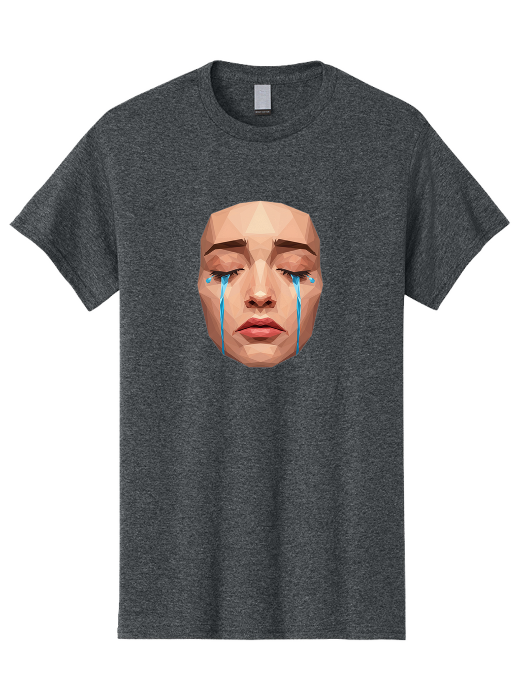Crying-Face-3 Men'S Graphic Tee, 100% Cotton, Comfortable Casual Summer Wear, Machine Washable, Vintage Camera, Old Camera, Antique Camera, Black Camera, Classic Photography, Photography Equipment, Nostalgic Device, Film Camera, Camera Art Bai753