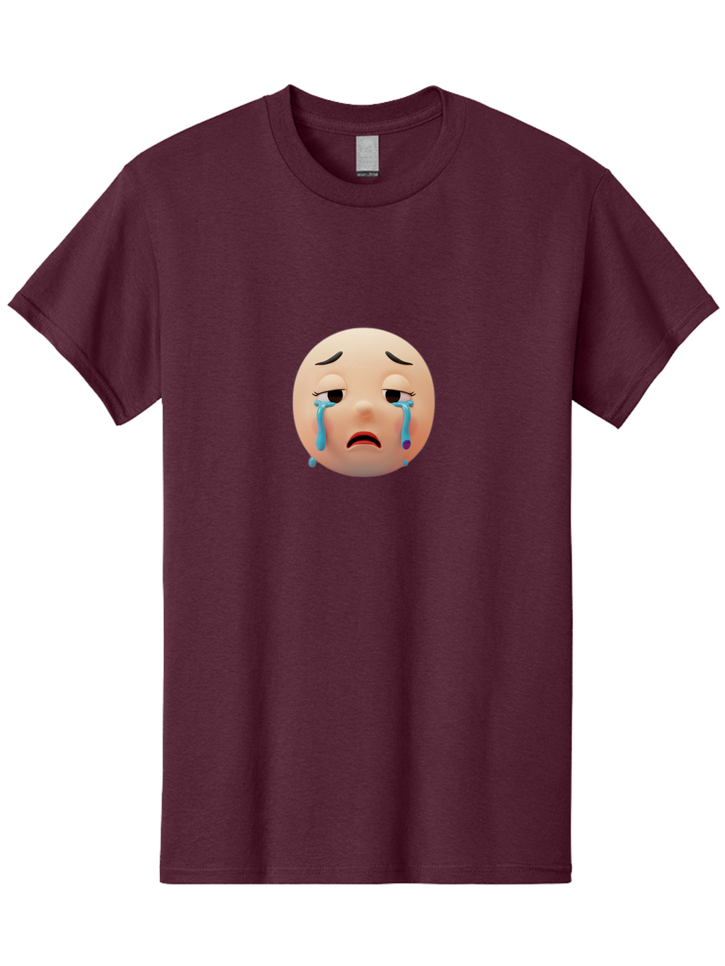 Crying-Face-4 Men'S Graphic Tee, 100% Cotton, Comfortable Casual Summer Wear, Machine Washable, Vintage Camera, Old Camera, Antique Camera, Black Camera, Classic Photography, Photography Equipment, Nostalgic Device, Film Camera, Camera Art Bai754
