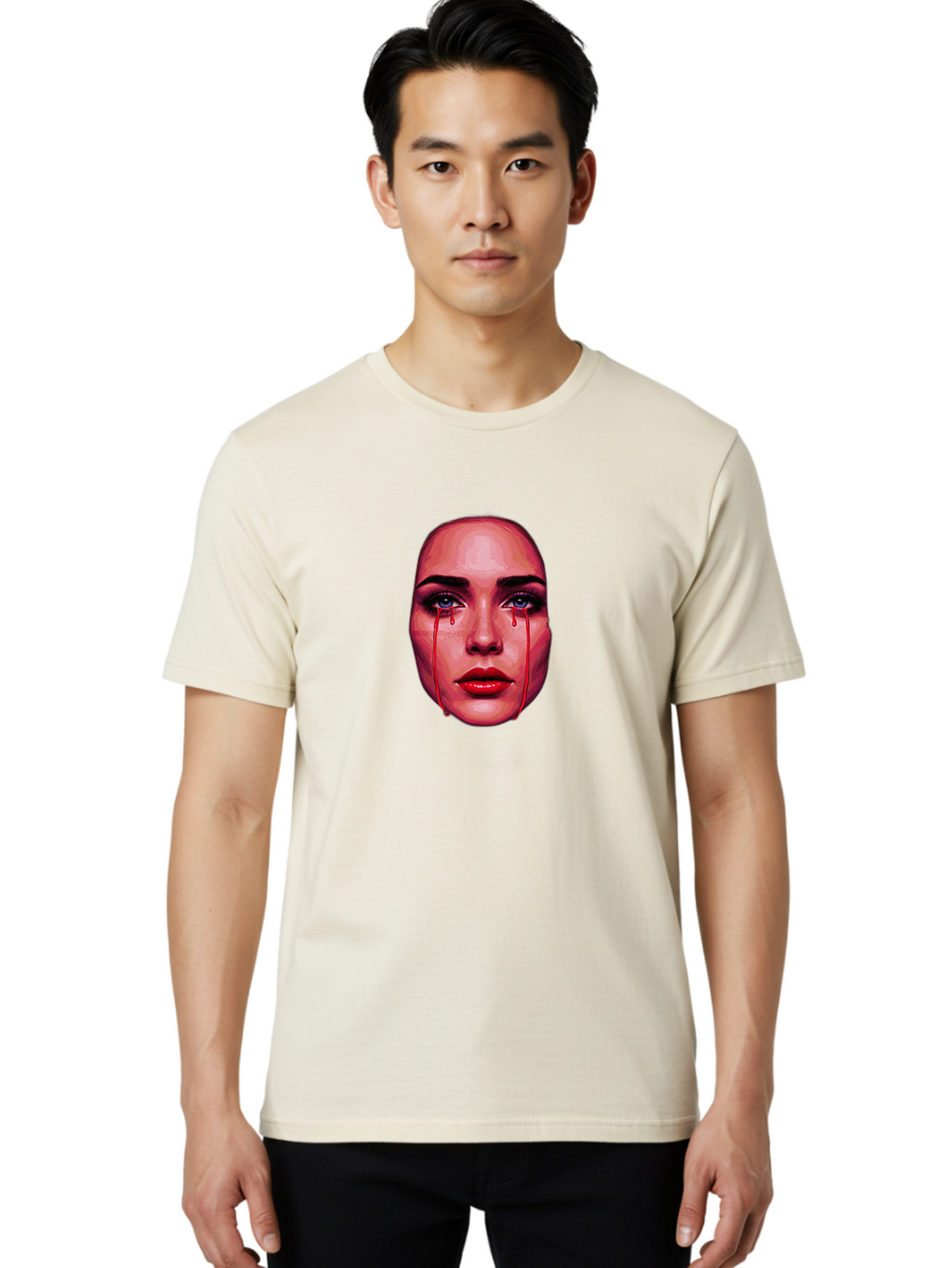 Crying-Face Men'S Graphic Tee, 100% Cotton, Comfortable Casual Summer Wear, Machine Washable, Vintage Camera, Old Camera, Antique Camera, Black Camera, Classic Photography, Photography Equipment, Nostalgic Device, Film Camera, Camera Art Bai756