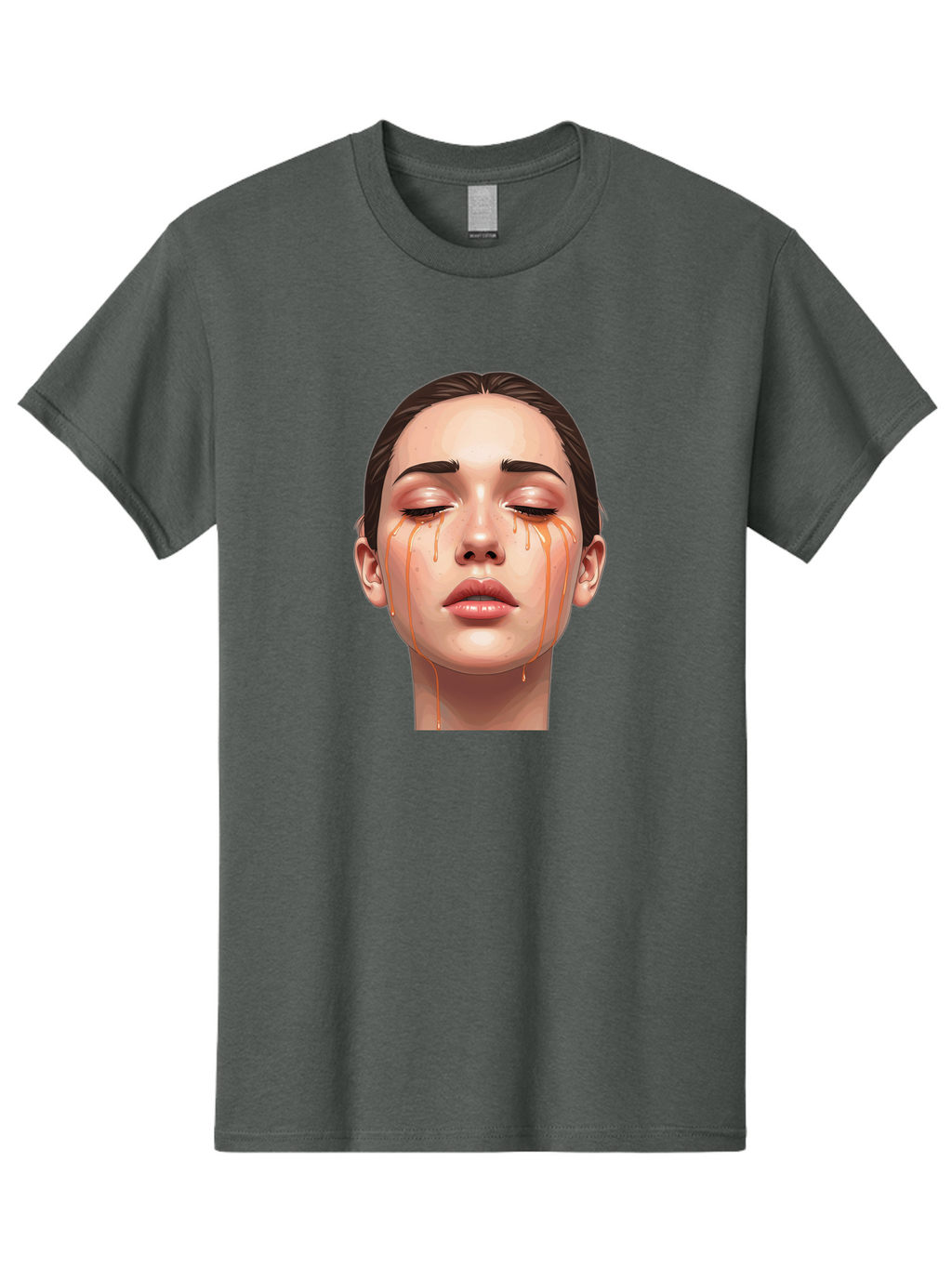 Crying-Woman-1 Men'S Graphic Tee, 100% Cotton, Comfortable Casual Summer Wear, Machine Washable, Vintage Camera, Old Camera, Antique Camera, Black Camera, Classic Photography, Photography Equipment, Nostalgic Device, Film Camera, Camera Art Bai757
