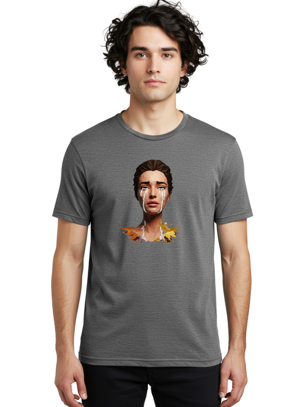 Crying-Woman Men'S Graphic Tee, 100% Cotton, Comfortable Casual Summer Wear, Machine Washable, Vintage Camera, Old Camera, Antique Camera, Black Camera, Classic Photography, Photography Equipment, Nostalgic Device, Film Camera, Camera Art Bai759