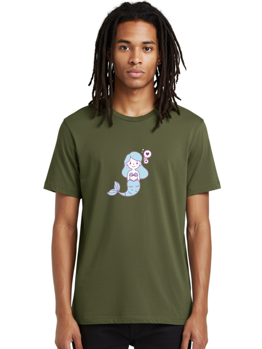 Cute-Mermaid-1 Men'S Graphic Tee, 100% Cotton, Comfortable Casual Summer Wear, Machine Washable, Vintage Camera, Old Camera, Antique Camera, Black Camera, Classic Photography, Photography Equipment, Nostalgic Device, Film Camera, Camera Art Bai763
