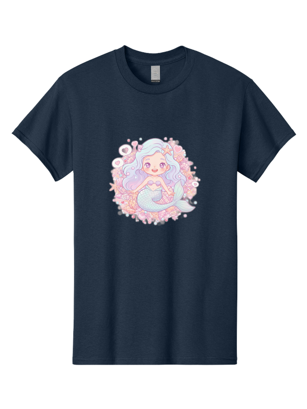 Cute-Mermaid-Girl-1 Men'S Graphic Tee, 100% Cotton, Comfortable Casual Summer Wear, Machine Washable, Vintage Camera, Old Camera, Antique Camera, Black Camera, Classic Photography, Photography Equipment, Nostalgic Device, Film Camera, Bai764