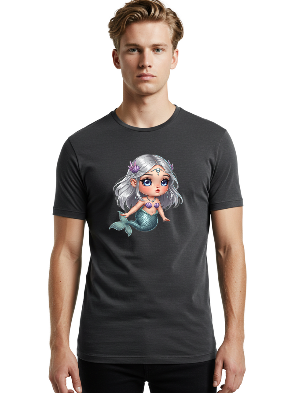 Cute-Mermaid Men'S Graphic Tee, 100% Cotton, Comfortable Casual Summer Wear, Machine Washable, Vintage Camera, Old Camera, Antique Camera, Black Camera, Classic Photography, Photography Equipment, Nostalgic Device, Film Camera, Camera Art Bai766