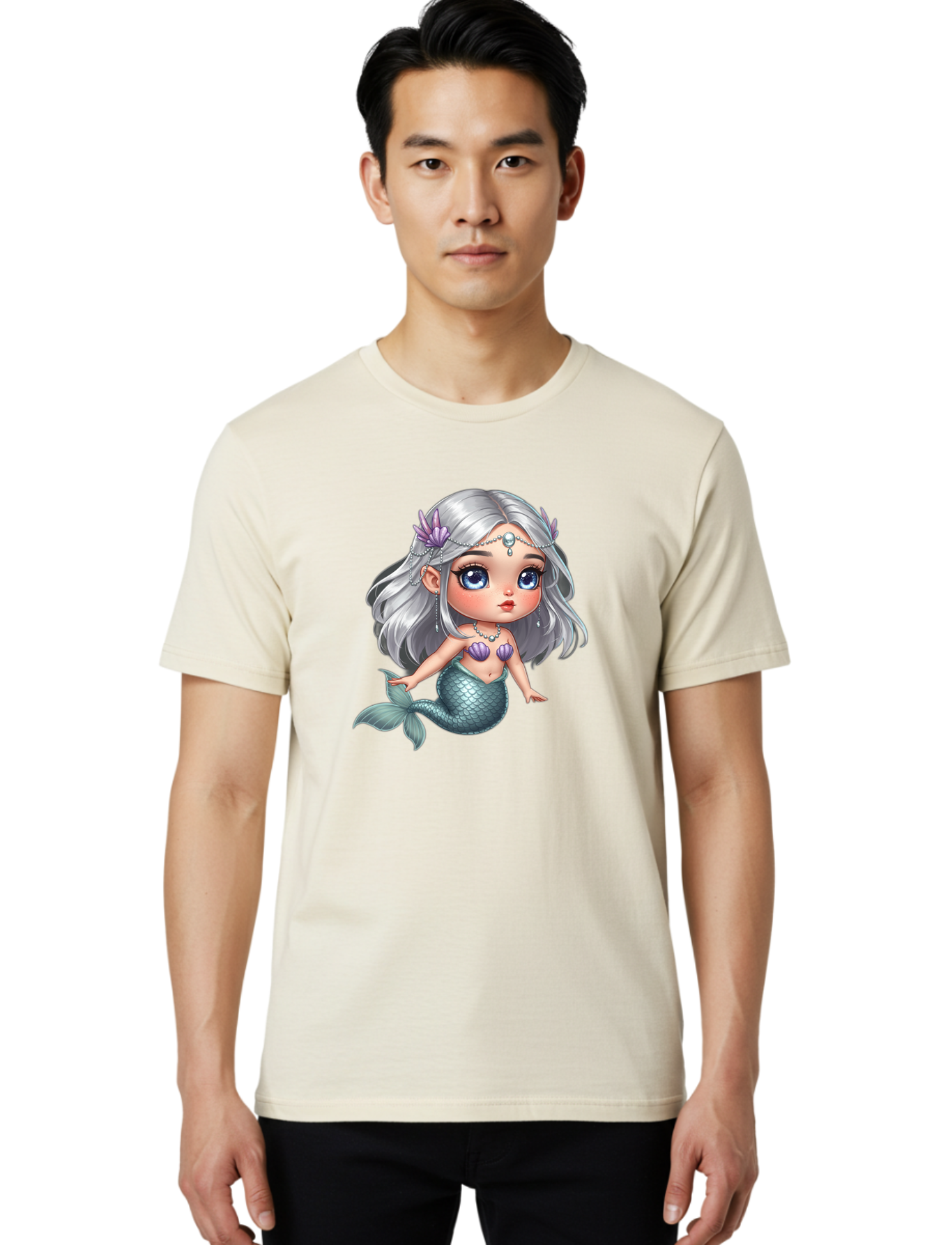 Cute-Mermaid Men'S Graphic Tee, 100% Cotton, Comfortable Casual Summer Wear, Machine Washable, Vintage Camera, Old Camera, Antique Camera, Black Camera, Classic Photography, Photography Equipment, Nostalgic Device, Film Camera, Camera Art Bai766