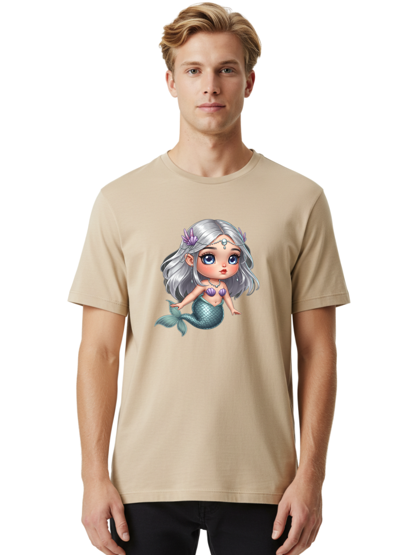 Cute-Mermaid Men'S Graphic Tee, 100% Cotton, Comfortable Casual Summer Wear, Machine Washable, Vintage Camera, Old Camera, Antique Camera, Black Camera, Classic Photography, Photography Equipment, Nostalgic Device, Film Camera, Camera Art Bai766