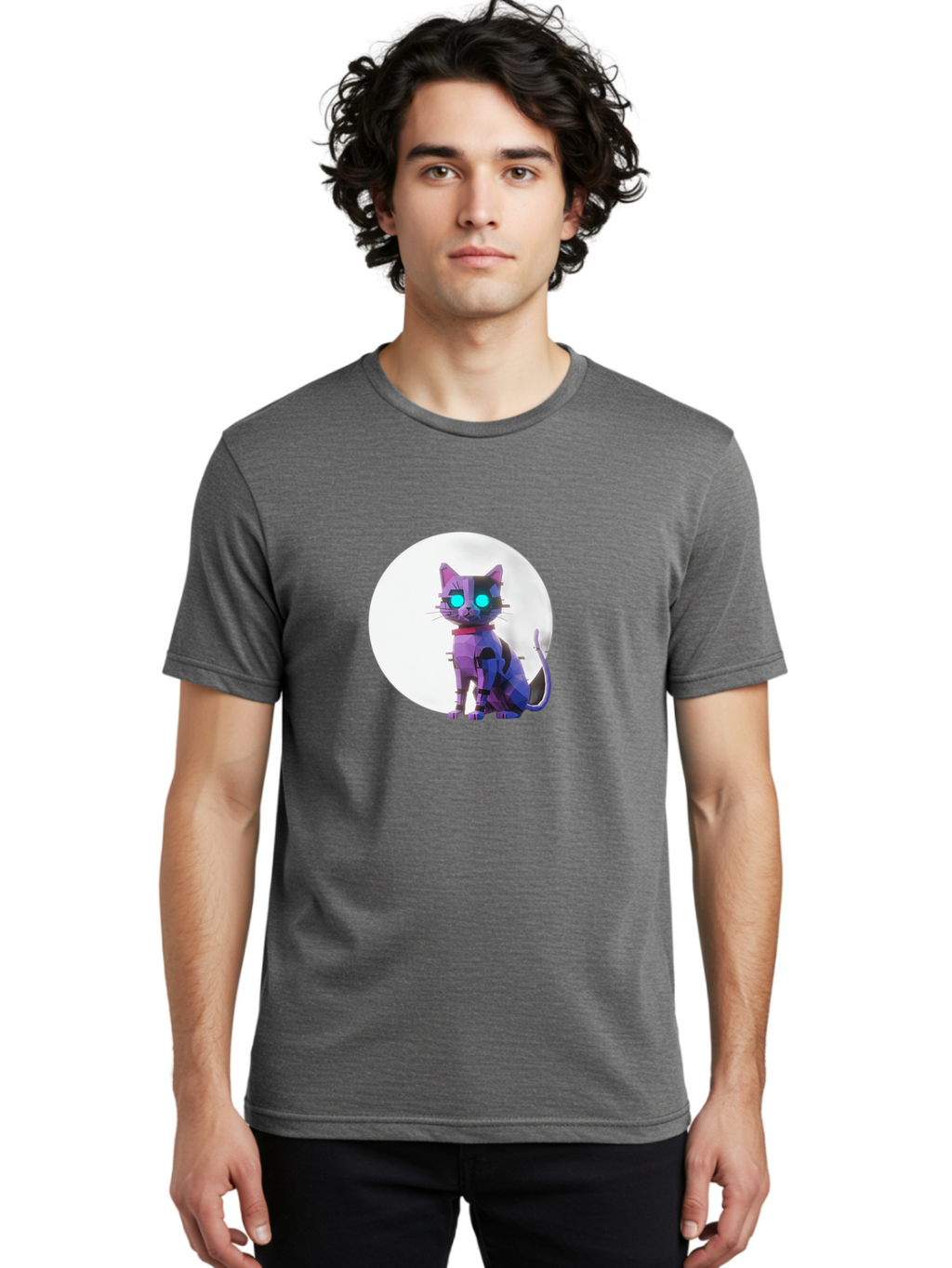 Cybernetic-Cat Men'S Graphic Tee, 100% Cotton, Comfortable Casual Summer Wear, Machine Washable, Vintage Camera, Old Camera, Antique Camera, Black Camera, Classic Photography, Photography Equipment, Nostalgic Device, Film Camera, Camera Art Bai767