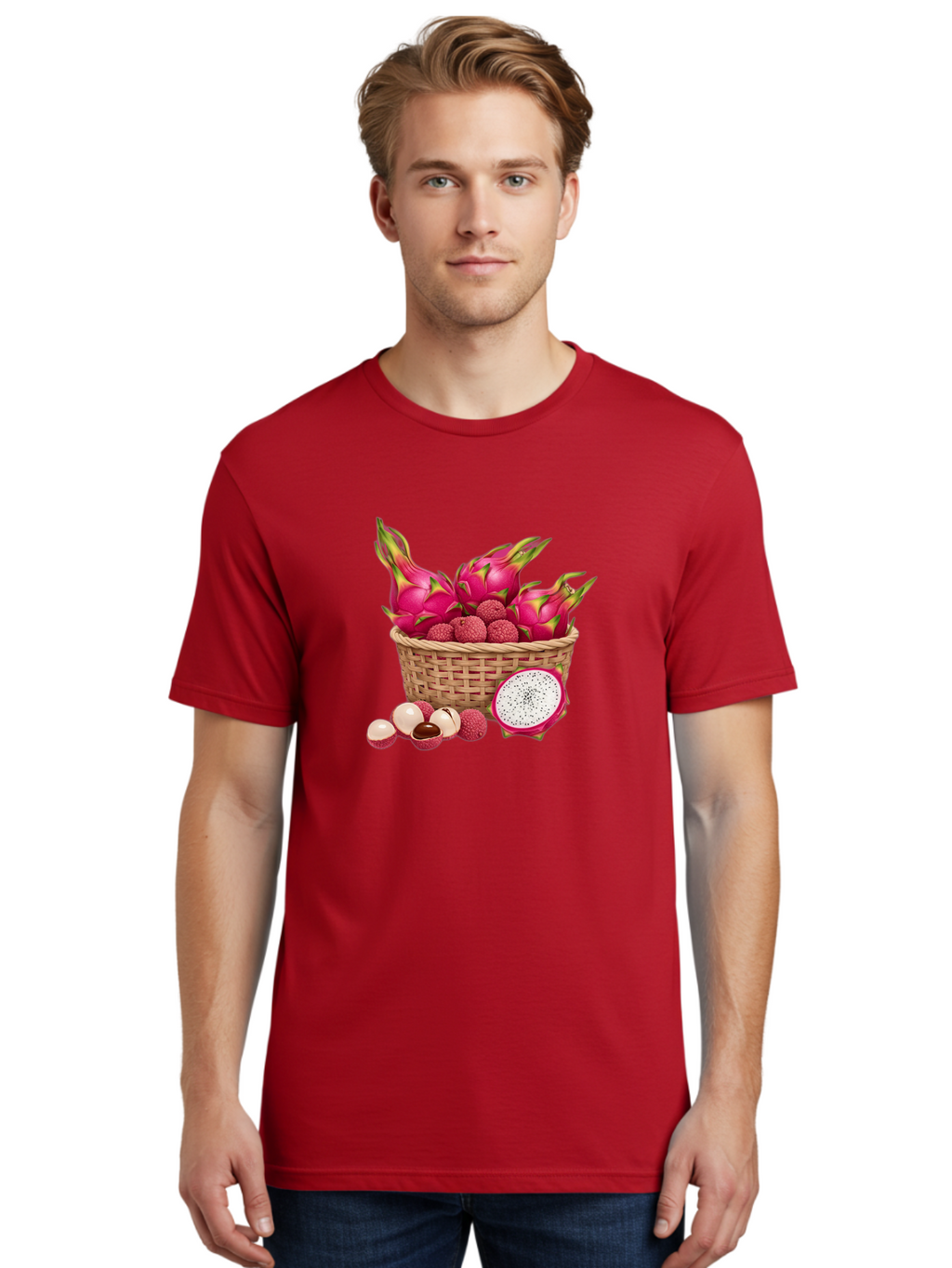 Dragon-Fruit-And-Lychee Men'S Graphic Tee, 100% Cotton, Comfortable Casual Summer Wear, Machine Washable, Vintage Camera, Old Camera, Antique Camera, Black Camera, Classic Photography, Photography Equipment, Nostalgic Device, Film Camera, Bai770