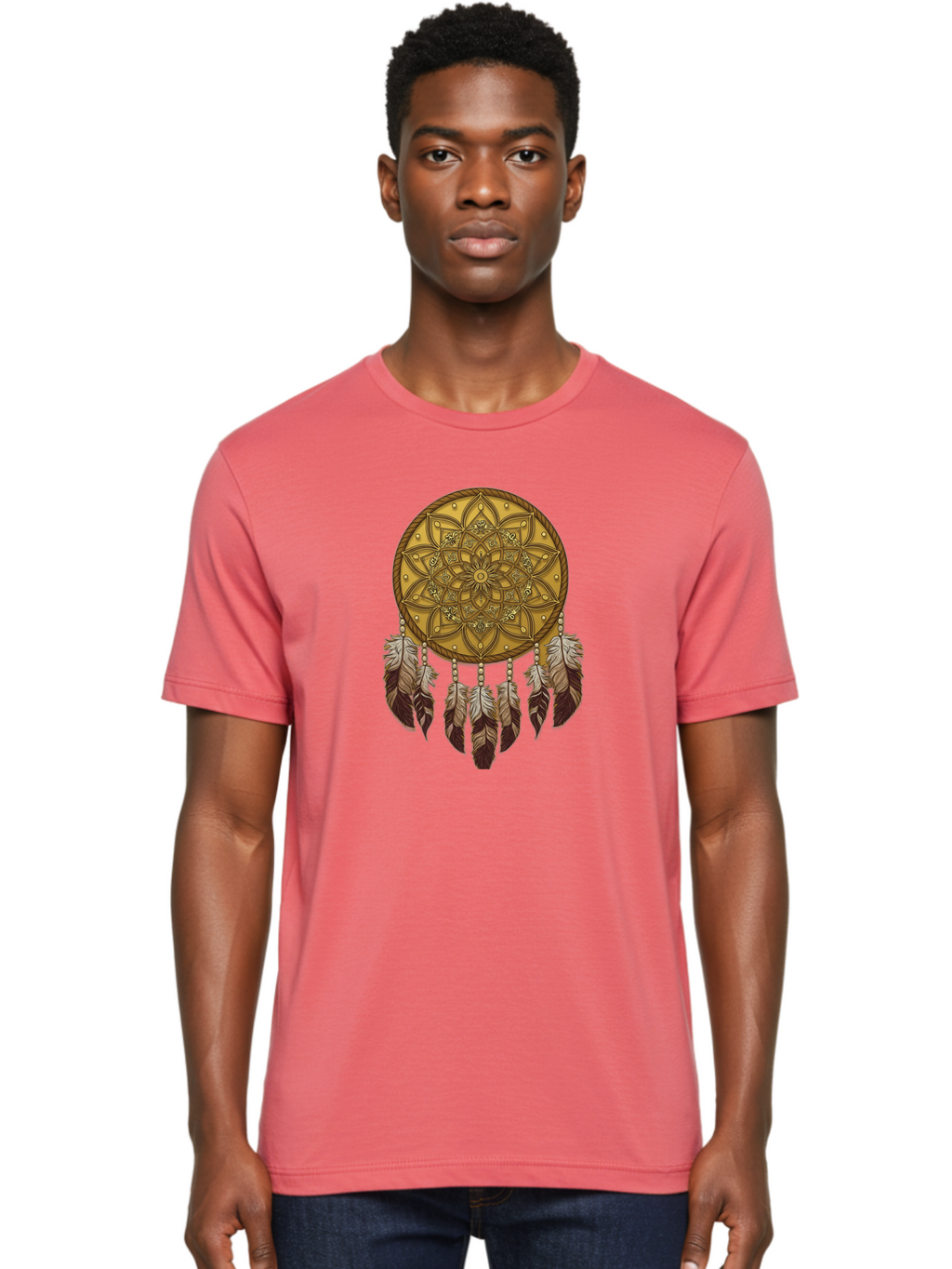 Dreamcatcher-Mandala Men'S Graphic Tee, 100% Cotton, Comfortable Casual Summer Wear, Machine Washable, Vintage Camera, Old Camera, Antique Camera, Black Camera, Classic Photography, Photography Equipment, Nostalgic Device, Film Camera, Bai775