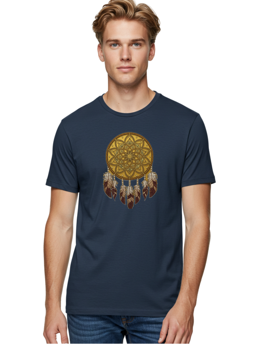Dreamcatcher-Mandala Men'S Graphic Tee, 100% Cotton, Comfortable Casual Summer Wear, Machine Washable, Vintage Camera, Old Camera, Antique Camera, Black Camera, Classic Photography, Photography Equipment, Nostalgic Device, Film Camera, Bai775