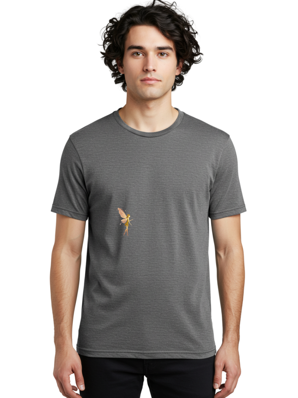 Fairy-1 Men'S Graphic Tee, 100% Cotton, Comfortable Casual Summer Wear, Machine Washable, Vintage Camera, Old Camera, Antique Camera, Black Camera, Classic Photography, Photography Equipment, Nostalgic Device, Film Camera, Camera Art Bai786