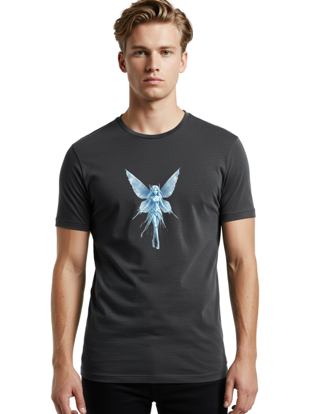 Fairy-2 Men'S Graphic Tee, 100% Cotton, Comfortable Casual Summer Wear, Machine Washable, Vintage Camera, Old Camera, Antique Camera, Black Camera, Classic Photography, Photography Equipment, Nostalgic Device, Film Camera, Camera Art Bai787