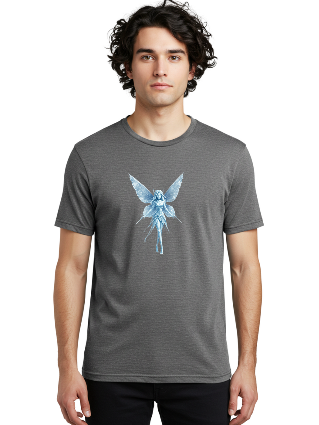 Fairy-2 Men'S Graphic Tee, 100% Cotton, Comfortable Casual Summer Wear, Machine Washable, Vintage Camera, Old Camera, Antique Camera, Black Camera, Classic Photography, Photography Equipment, Nostalgic Device, Film Camera, Camera Art Bai787