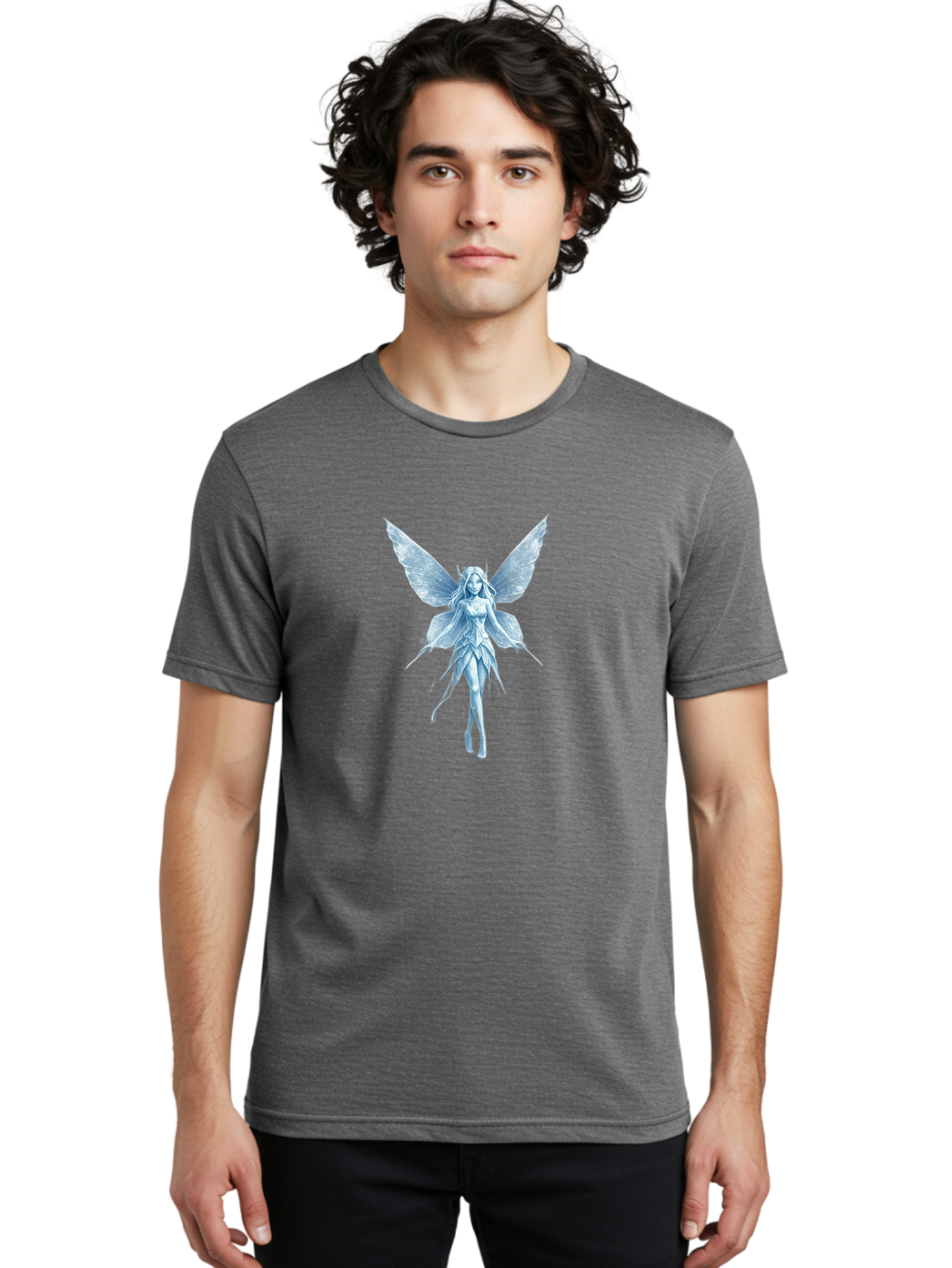 Fairy-2 Men'S Graphic Tee, 100% Cotton, Comfortable Casual Summer Wear, Machine Washable, Vintage Camera, Old Camera, Antique Camera, Black Camera, Classic Photography, Photography Equipment, Nostalgic Device, Film Camera, Camera Art Bai787