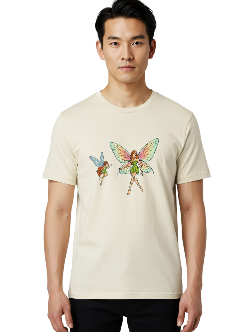 Fairy-Cartoon-Characters Men'S Graphic Tee, 100% Cotton, Comfortable Casual Summer Wear, Machine Washable, Vintage Camera, Old Camera, Antique Camera, Black Camera, Classic Photography, Photography Equipment, Nostalgic Device, Film Camera, Bai788