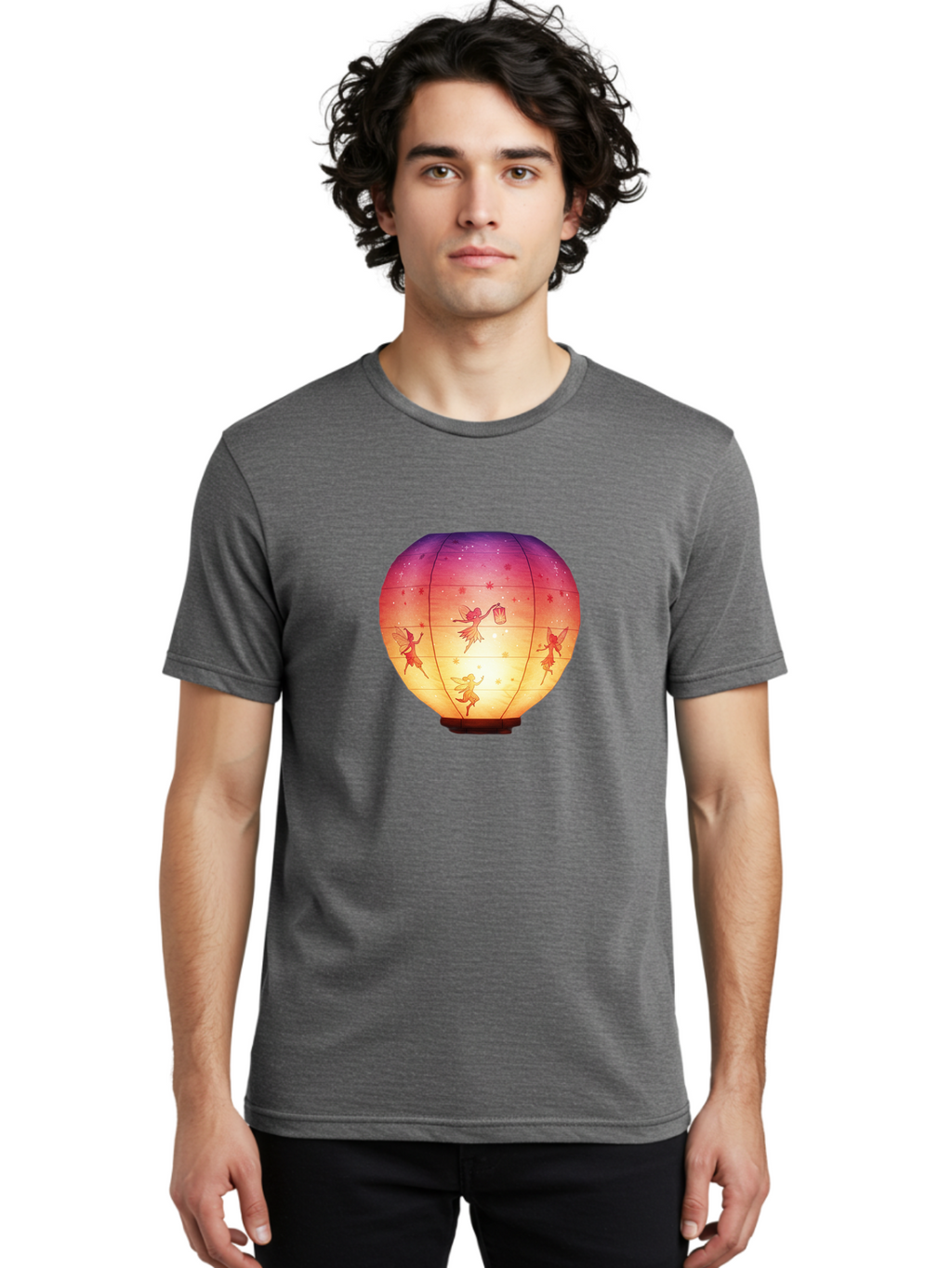 Fairy-Lantern-1 Men'S Graphic Tee, 100% Cotton, Comfortable Casual Summer Wear, Machine Washable, Vintage Camera, Old Camera, Antique Camera, Black Camera, Classic Photography, Photography Equipment, Nostalgic Device, Film Camera, Camera Art Bai791