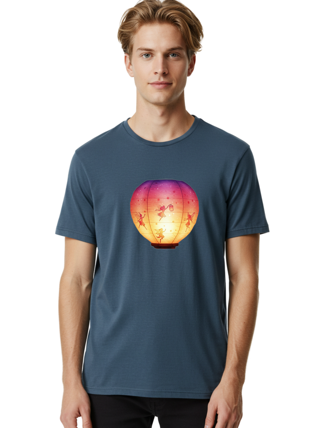 Fairy-Lantern-1 Men'S Graphic Tee, 100% Cotton, Comfortable Casual Summer Wear, Machine Washable, Vintage Camera, Old Camera, Antique Camera, Black Camera, Classic Photography, Photography Equipment, Nostalgic Device, Film Camera, Camera Art Bai791