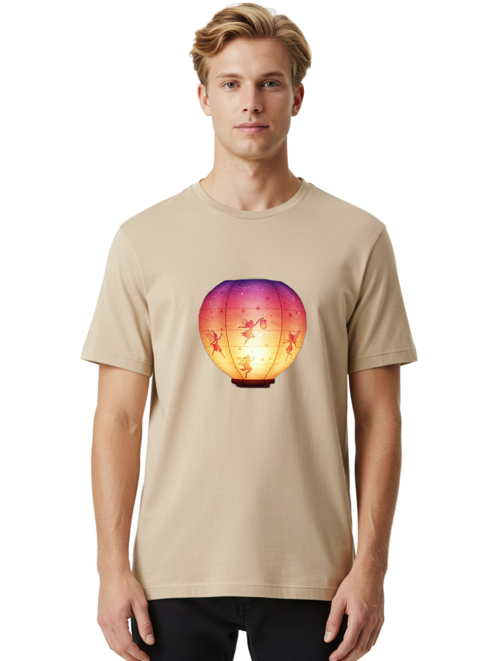Fairy-Lantern-1 Men'S Graphic Tee, 100% Cotton, Comfortable Casual Summer Wear, Machine Washable, Vintage Camera, Old Camera, Antique Camera, Black Camera, Classic Photography, Photography Equipment, Nostalgic Device, Film Camera, Camera Art Bai791