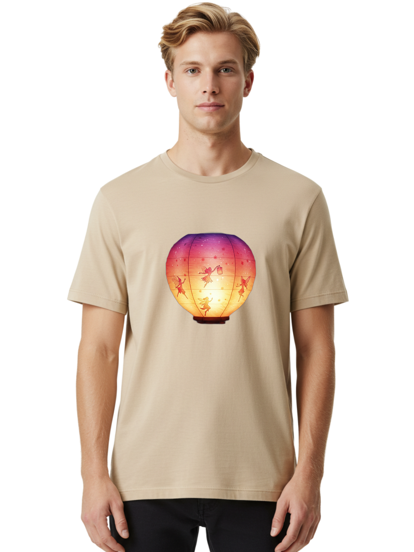 Fairy-Lantern-1 Men'S Graphic Tee, 100% Cotton, Comfortable Casual Summer Wear, Machine Washable, Vintage Camera, Old Camera, Antique Camera, Black Camera, Classic Photography, Photography Equipment, Nostalgic Device, Film Camera, Camera Art Bai791