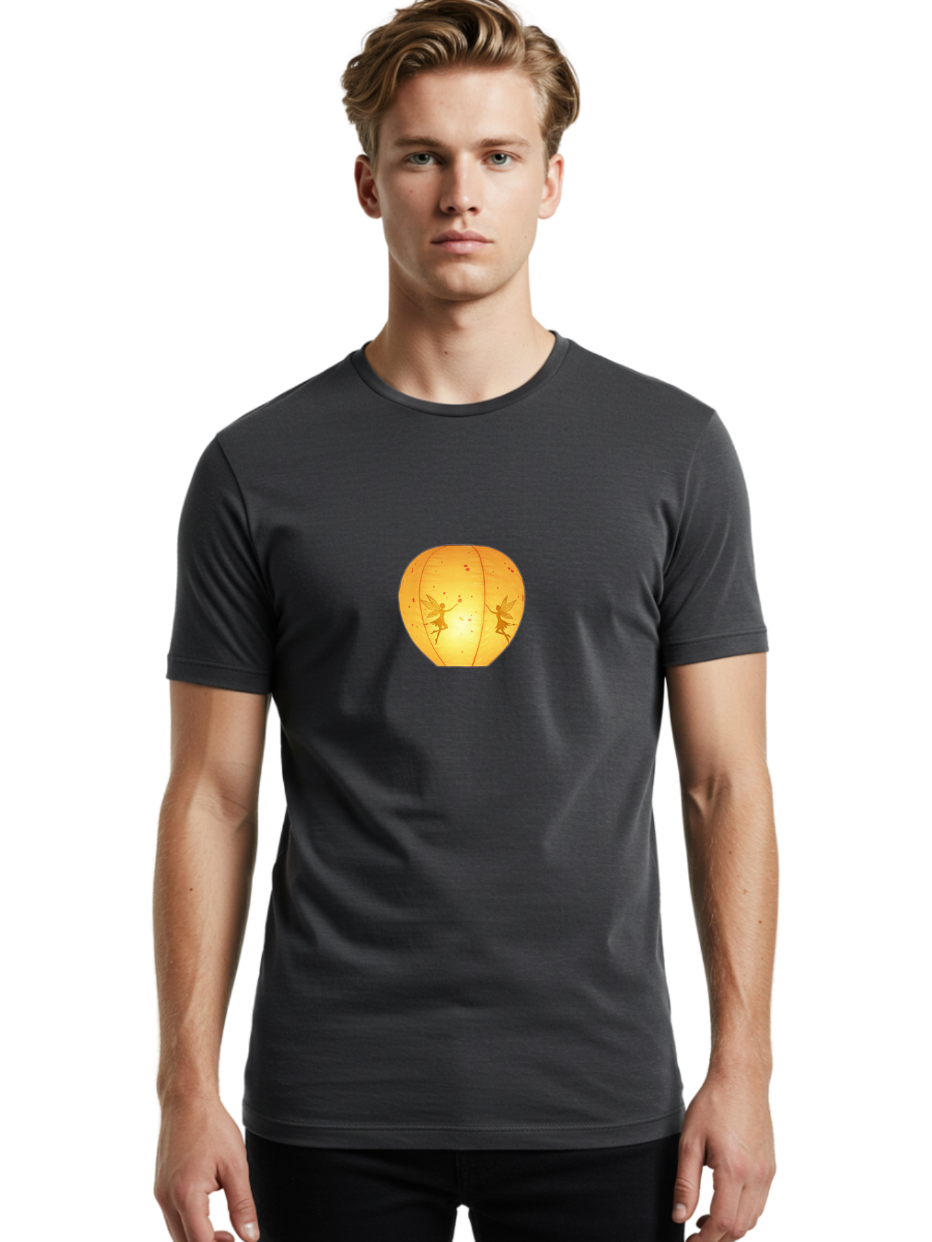Fairy-Lantern-2 Men'S Graphic Tee, 100% Cotton, Comfortable Casual Summer Wear, Machine Washable, Vintage Camera, Old Camera, Antique Camera, Black Camera, Classic Photography, Photography Equipment, Nostalgic Device, Film Camera, Camera Art Bai792