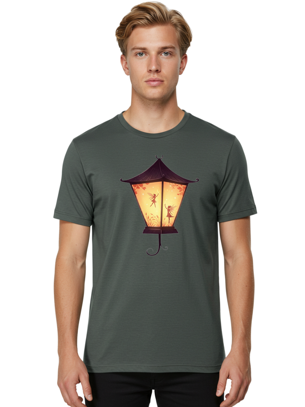 Fairy-Lantern-3 Men'S Graphic Tee, 100% Cotton, Comfortable Casual Summer Wear, Machine Washable, Vintage Camera, Old Camera, Antique Camera, Black Camera, Classic Photography, Photography Equipment, Nostalgic Device, Film Camera, Camera Art Bai793