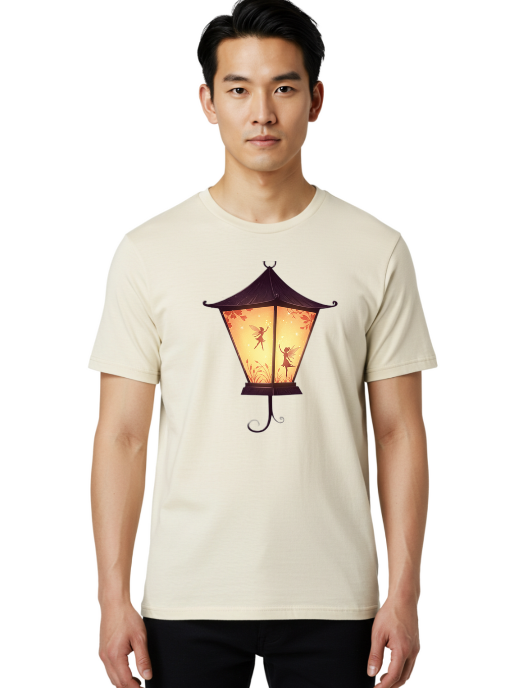 Fairy-Lantern-3 Men'S Graphic Tee, 100% Cotton, Comfortable Casual Summer Wear, Machine Washable, Vintage Camera, Old Camera, Antique Camera, Black Camera, Classic Photography, Photography Equipment, Nostalgic Device, Film Camera, Camera Art Bai793