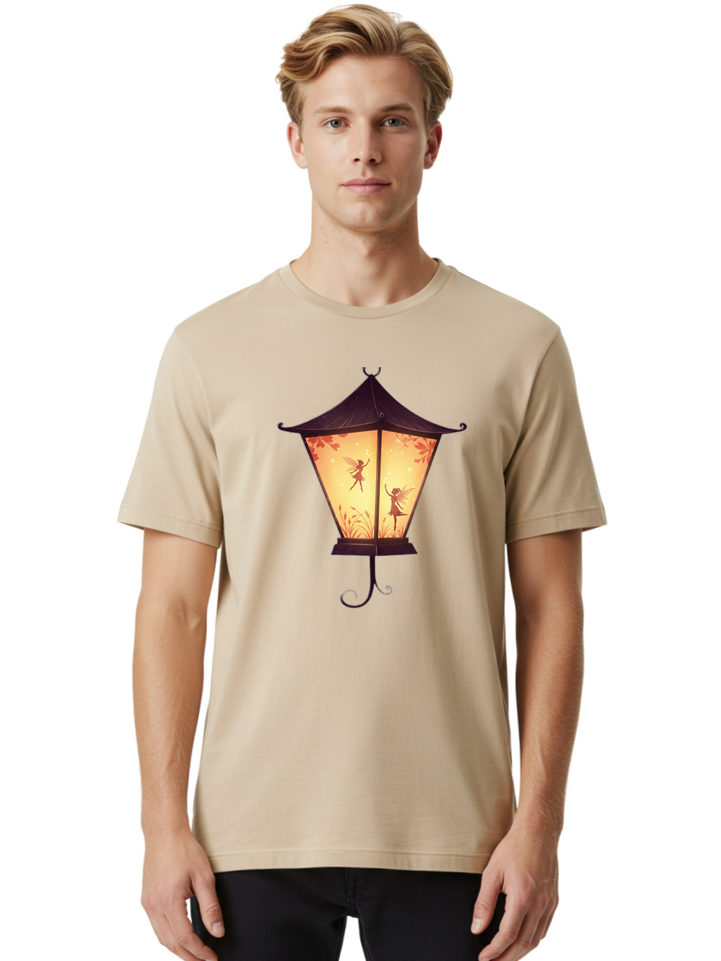 Fairy-Lantern-3 Men'S Graphic Tee, 100% Cotton, Comfortable Casual Summer Wear, Machine Washable, Vintage Camera, Old Camera, Antique Camera, Black Camera, Classic Photography, Photography Equipment, Nostalgic Device, Film Camera, Camera Art Bai793