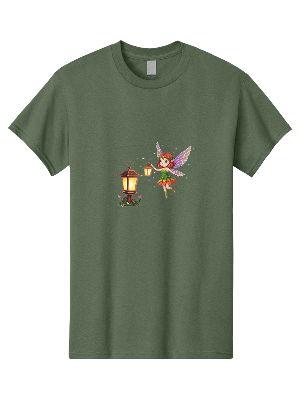 Fairy-With-Lantern-2 Men'S Graphic Tee, 100% Cotton, Comfortable Casual Summer Wear, Machine Washable, Vintage Camera, Old Camera, Antique Camera, Black Camera, Classic Photography, Photography Equipment, Nostalgic Device, Film Camera, Bai799