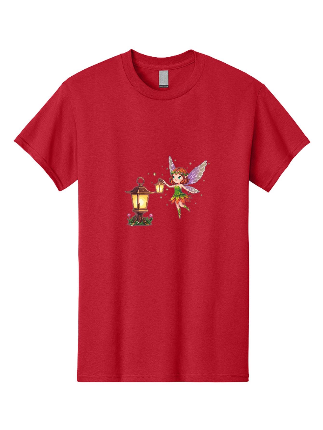 Fairy-With-Lantern-2 Men'S Graphic Tee, 100% Cotton, Comfortable Casual Summer Wear, Machine Washable, Vintage Camera, Old Camera, Antique Camera, Black Camera, Classic Photography, Photography Equipment, Nostalgic Device, Film Camera, Bai799