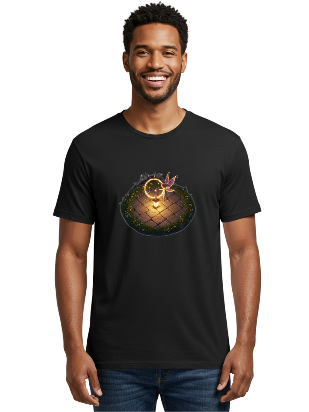 Fairy-With-Lantern Men'S Graphic Tee, 100% Cotton, Comfortable Casual Summer Wear, Machine Washable, Vintage Camera, Old Camera, Antique Camera, Black Camera, Classic Photography, Photography Equipment, Nostalgic Device, Film Camera, Bai801