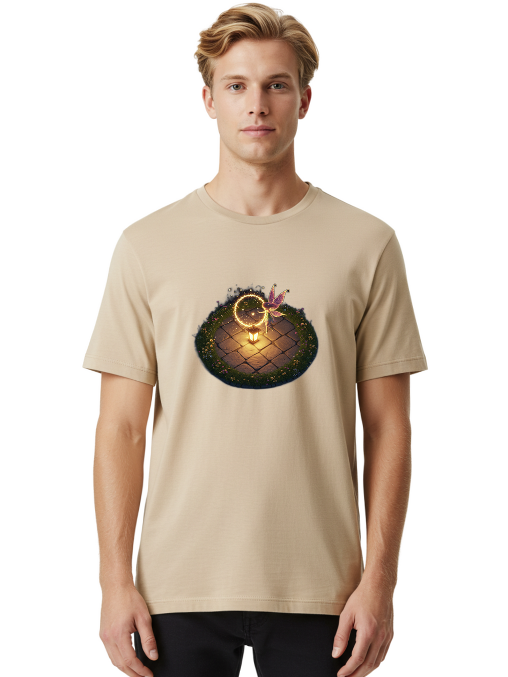 Fairy-With-Lantern Men'S Graphic Tee, 100% Cotton, Comfortable Casual Summer Wear, Machine Washable, Vintage Camera, Old Camera, Antique Camera, Black Camera, Classic Photography, Photography Equipment, Nostalgic Device, Film Camera, Bai801