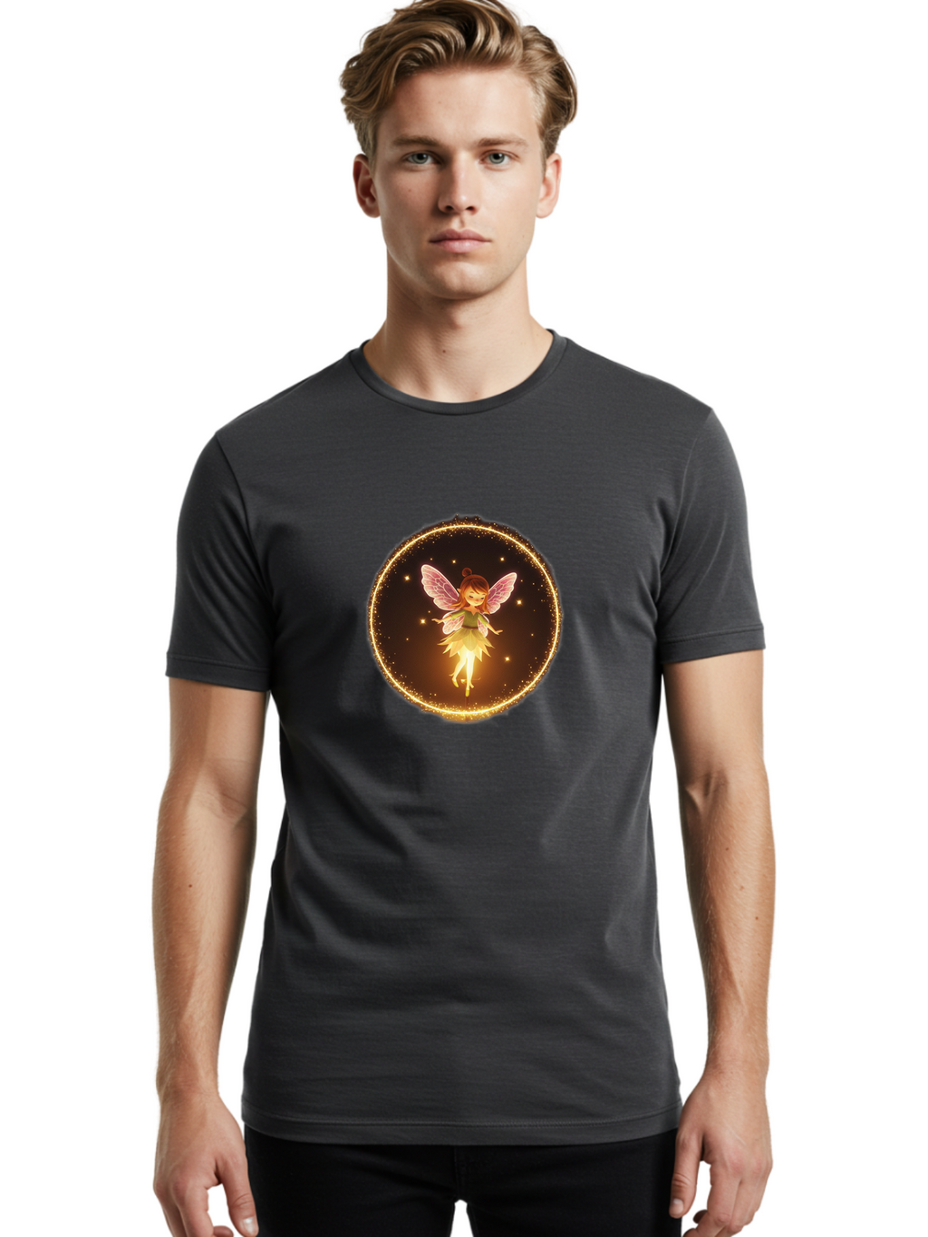 Fairy Men'S Graphic Tee, 100% Cotton, Comfortable Casual Summer Wear, Machine Washable, Vintage Camera, Old Camera, Antique Camera, Black Camera, Classic Photography, Photography Equipment, Nostalgic Device, Film Camera, Camera Art Bai802