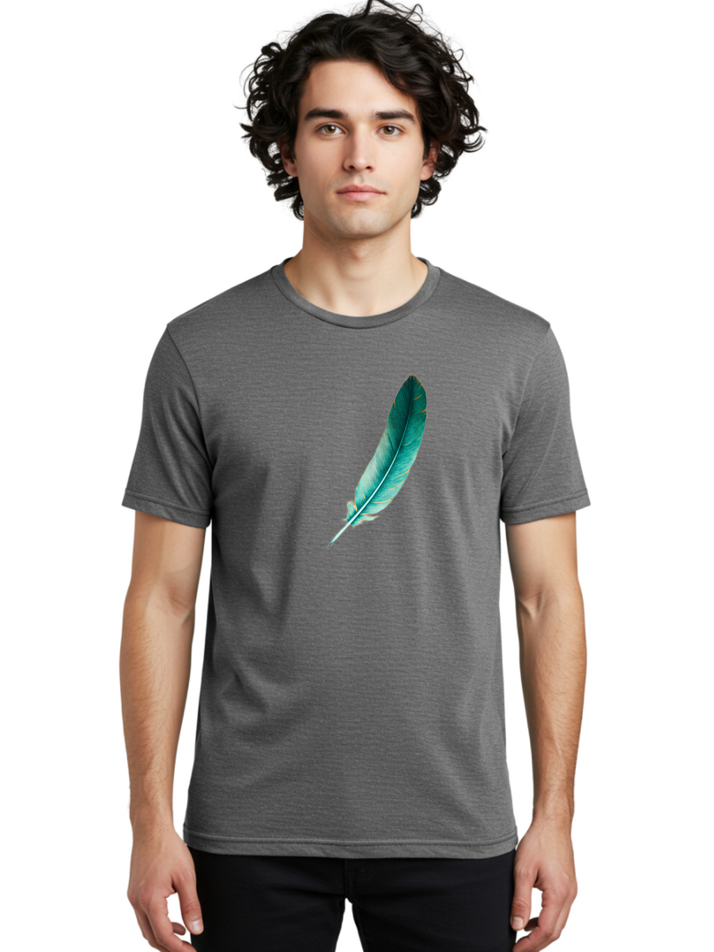 Feather-5 Men'S Graphic Tee, 100% Cotton, Comfortable Casual Summer Wear, Machine Washable, Vintage Camera, Old Camera, Antique Camera, Black Camera, Classic Photography, Photography Equipment, Nostalgic Device, Film Camera, Camera Art Bai808