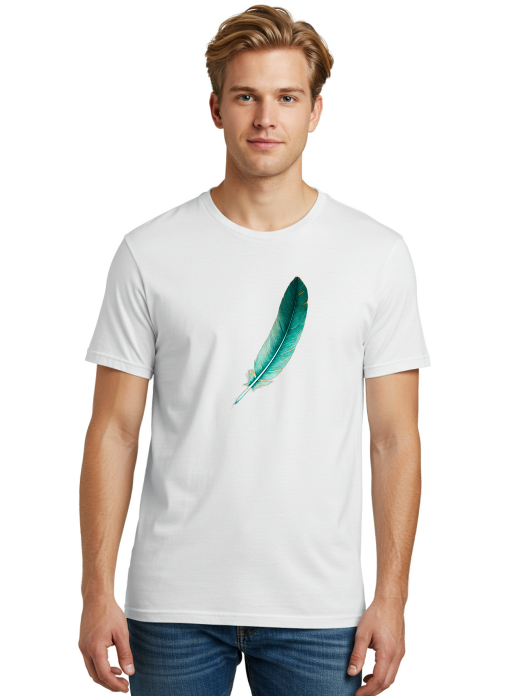 Feather-5 Men'S Graphic Tee, 100% Cotton, Comfortable Casual Summer Wear, Machine Washable, Vintage Camera, Old Camera, Antique Camera, Black Camera, Classic Photography, Photography Equipment, Nostalgic Device, Film Camera, Camera Art Bai808