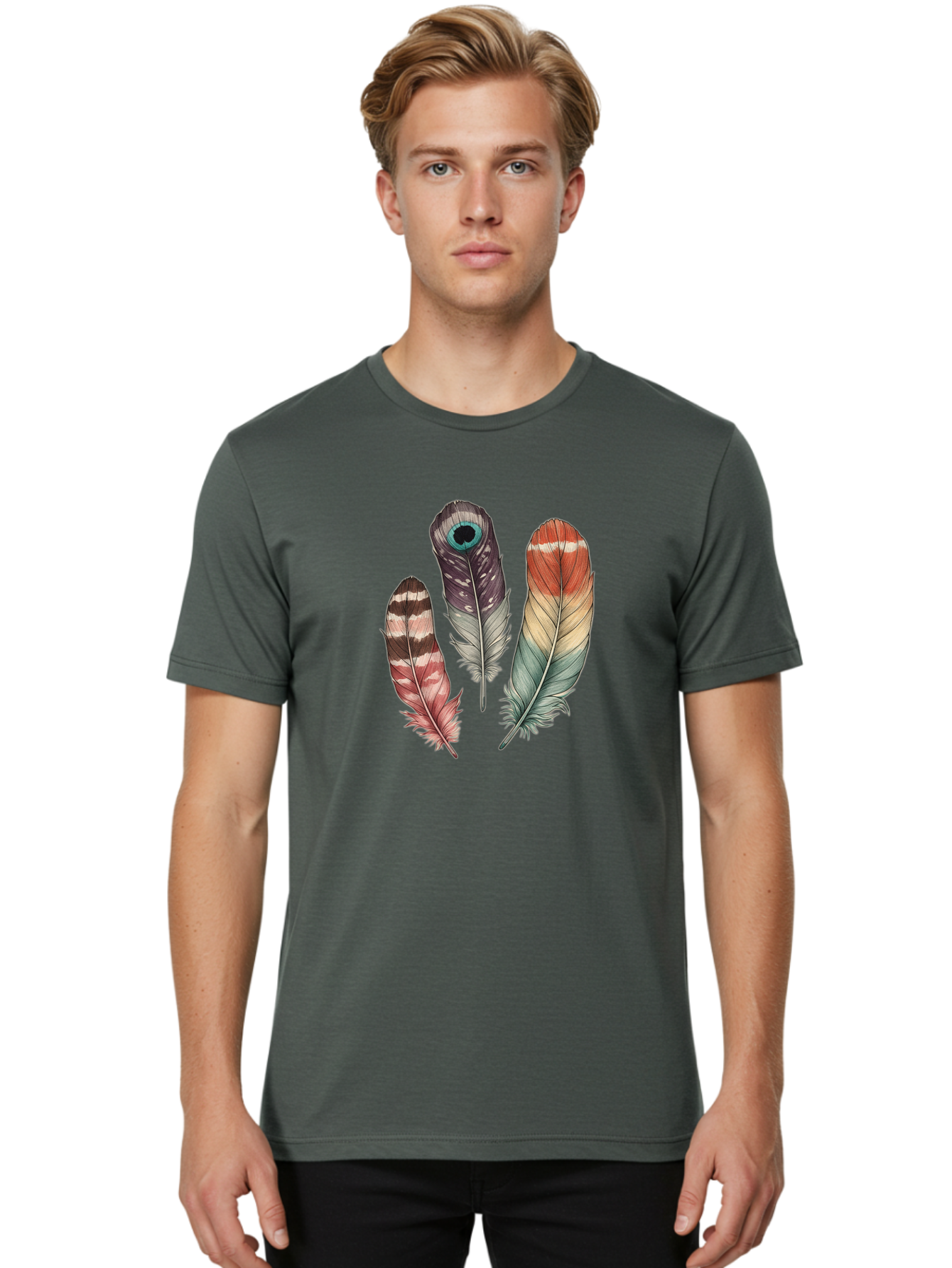 Feather-Collection Men'S Graphic Tee, 100% Cotton, Comfortable Casual Summer Wear, Machine Washable, Vintage Camera, Old Camera, Antique Camera, Black Camera, Classic Photography, Photography Equipment, Nostalgic Device, Film Camera, Bai809