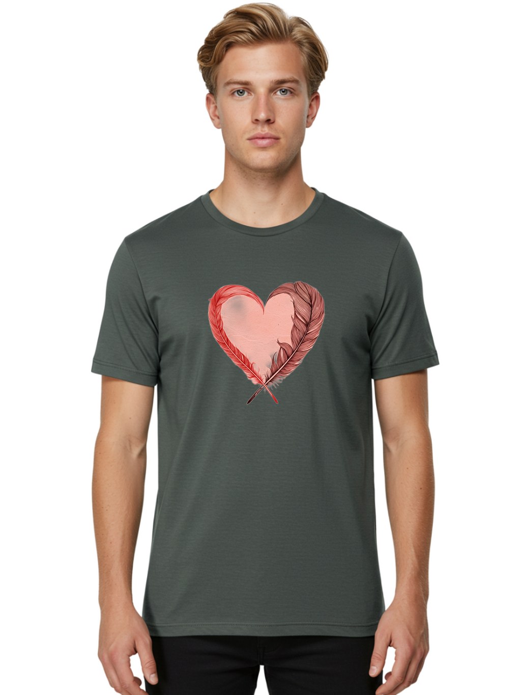 Feather-Heart Men'S Graphic Tee, 100% Cotton, Comfortable Casual Summer Wear, Machine Washable, Vintage Camera, Old Camera, Antique Camera, Black Camera, Classic Photography, Photography Equipment, Nostalgic Device, Film Camera, Camera Art Bai810