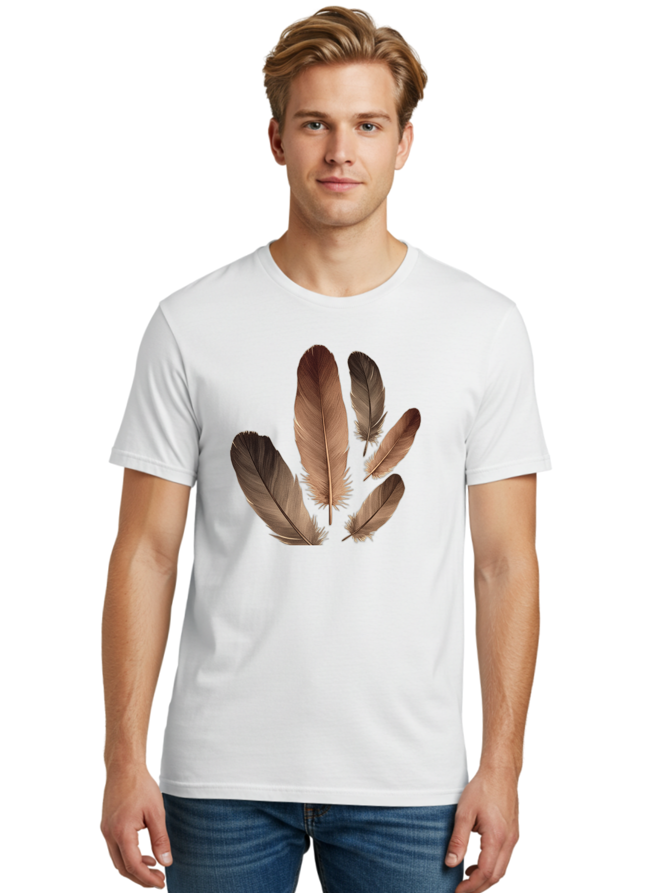 Feathers-10 Men'S Graphic Tee, 100% Cotton, Comfortable Casual Summer Wear, Machine Washable, Vintage Camera, Old Camera, Antique Camera, Black Camera, Classic Photography, Photography Equipment, Nostalgic Device, Film Camera, Camera Art Bai813