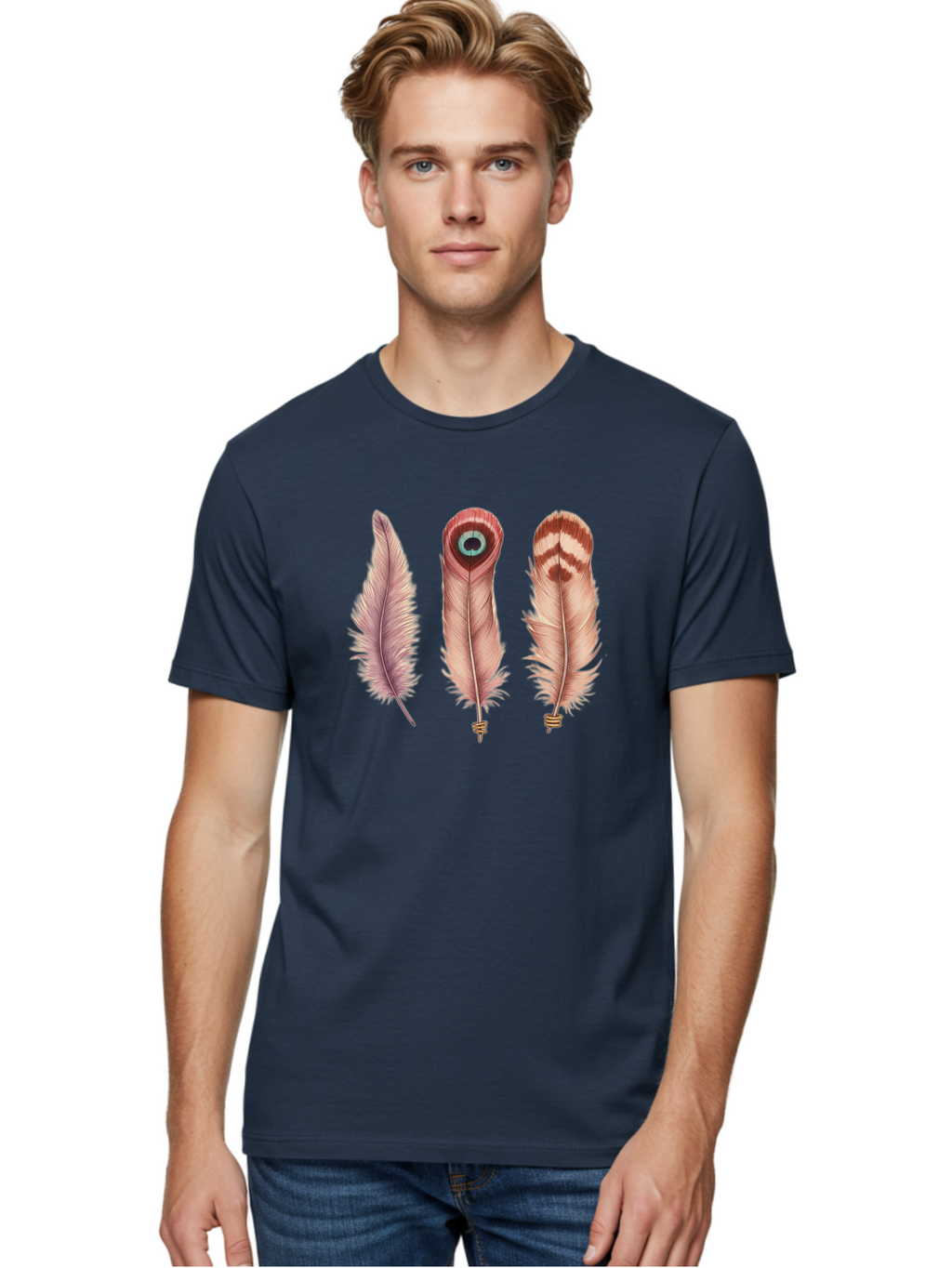 Feathers-14 Men'S Graphic Tee, 100% Cotton, Comfortable Casual Summer Wear, Machine Washable, Vintage Camera, Old Camera, Antique Camera, Black Camera, Classic Photography, Photography Equipment, Nostalgic Device, Film Camera, Camera Art Bai817