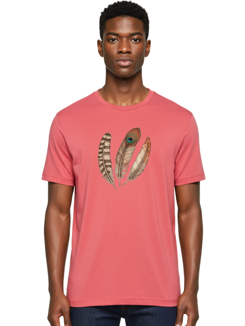 Feathers-15 Men'S Graphic Tee, 100% Cotton, Comfortable Casual Summer Wear, Machine Washable, Vintage Camera, Old Camera, Antique Camera, Black Camera, Classic Photography, Photography Equipment, Nostalgic Device, Film Camera, Camera Art Bai818