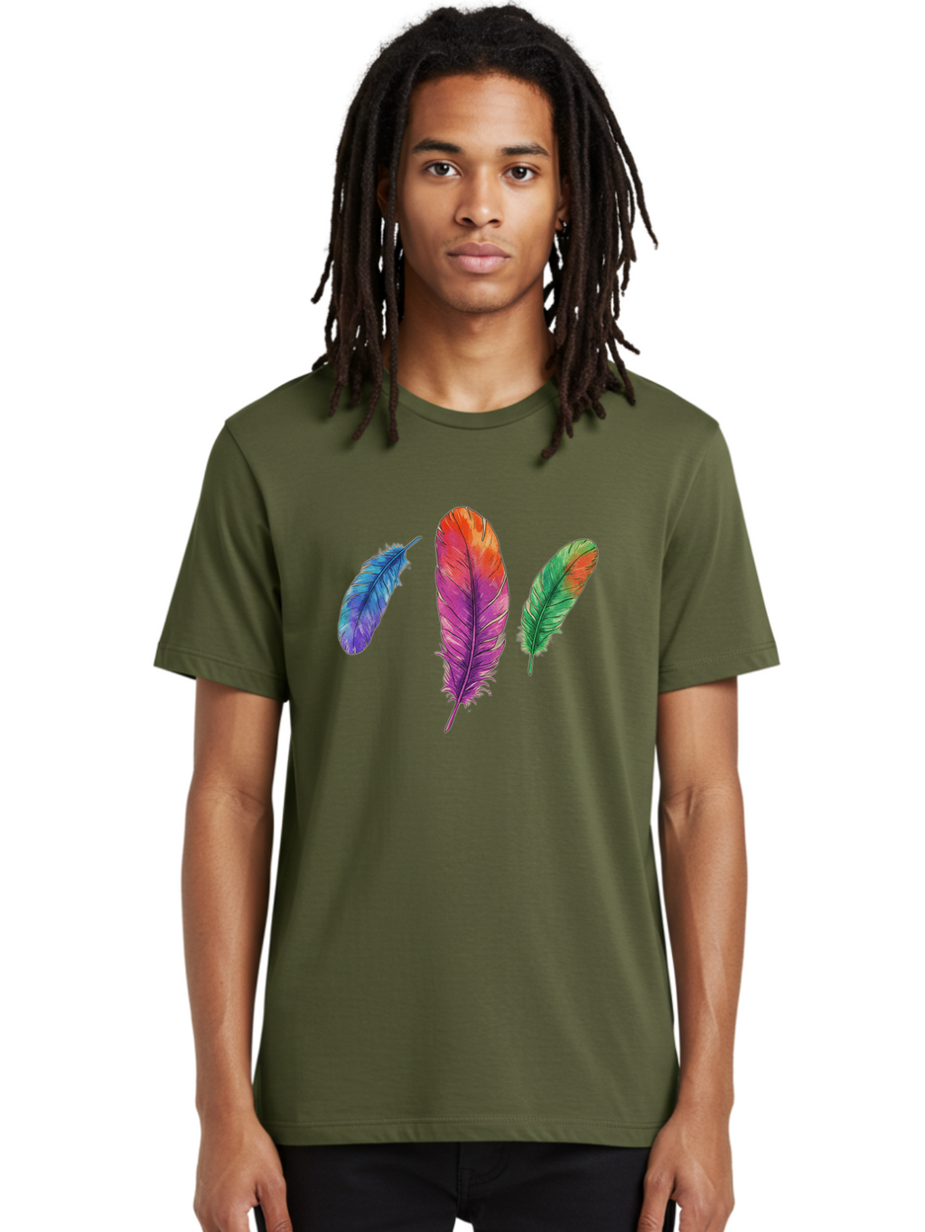 Feathers-16 Men'S Graphic Tee, 100% Cotton, Comfortable Casual Summer Wear, Machine Washable, Vintage Camera, Old Camera, Antique Camera, Black Camera, Classic Photography, Photography Equipment, Nostalgic Device, Film Camera, Camera Art Bai819