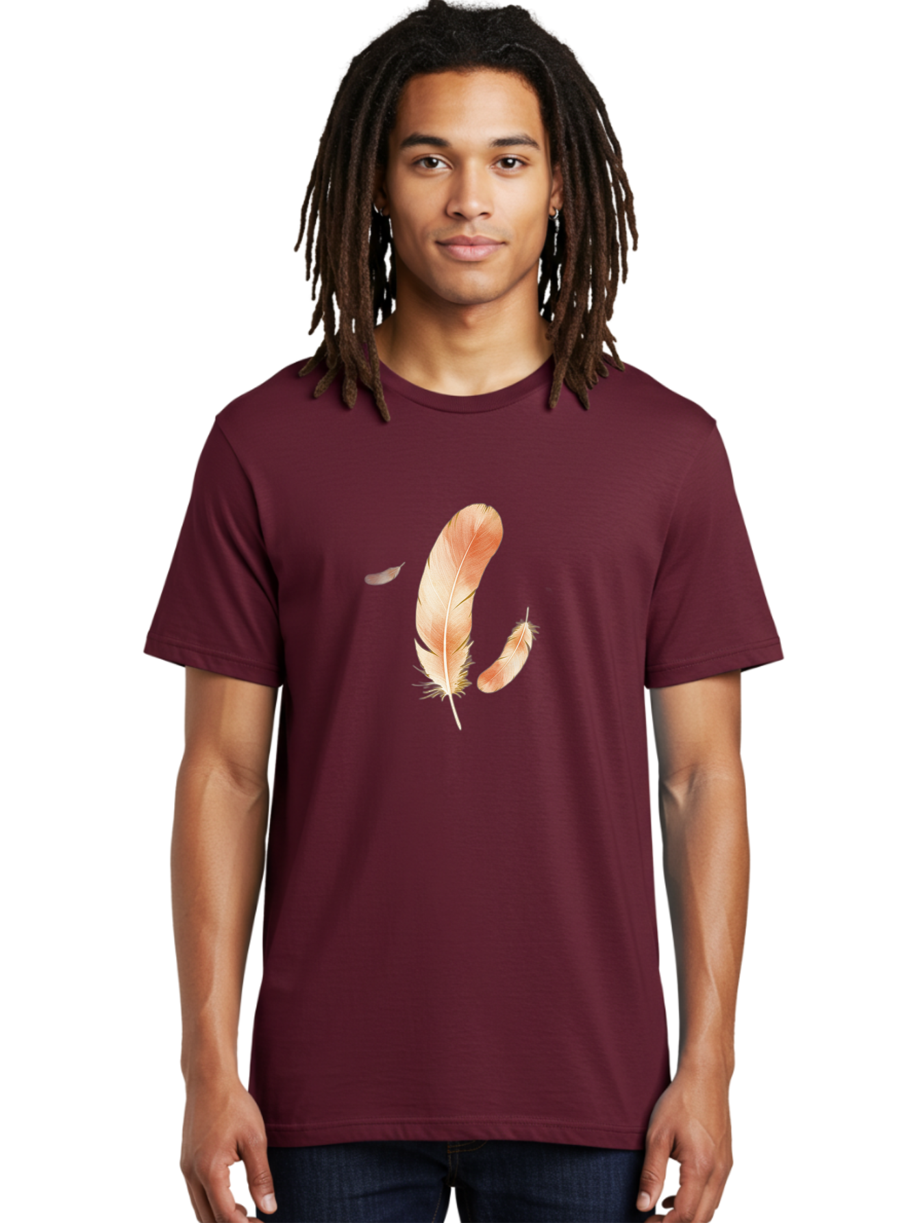 Feathers-4 Men'S Graphic Tee, 100% Cotton, Comfortable Casual Summer Wear, Machine Washable, Vintage Camera, Old Camera, Antique Camera, Black Camera, Classic Photography, Photography Equipment, Nostalgic Device, Film Camera, Camera Art Bai822