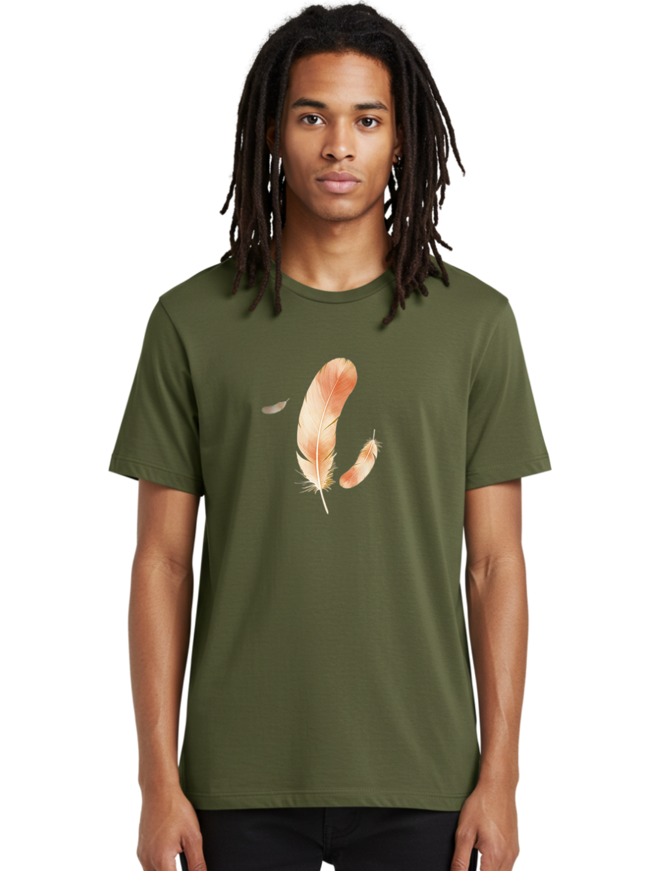 Feathers-4 Men'S Graphic Tee, 100% Cotton, Comfortable Casual Summer Wear, Machine Washable, Vintage Camera, Old Camera, Antique Camera, Black Camera, Classic Photography, Photography Equipment, Nostalgic Device, Film Camera, Camera Art Bai822