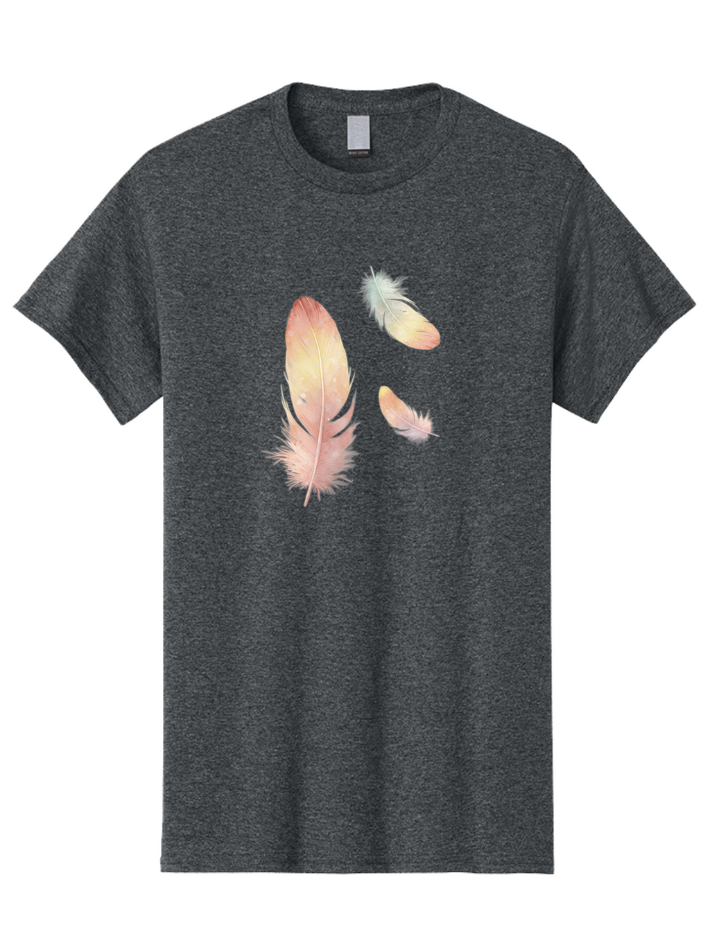 Feathers-5 Men'S Graphic Tee, 100% Cotton, Comfortable Casual Summer Wear, Machine Washable, Vintage Camera, Old Camera, Antique Camera, Black Camera, Classic Photography, Photography Equipment, Nostalgic Device, Film Camera, Camera Art Bai823