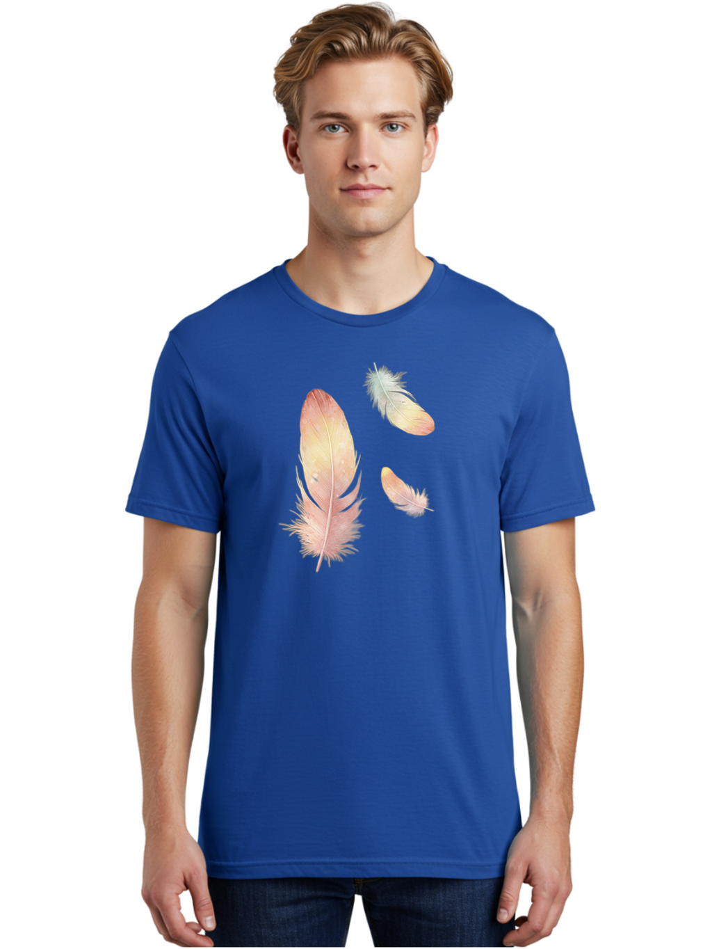 Feathers-5 Men'S Graphic Tee, 100% Cotton, Comfortable Casual Summer Wear, Machine Washable, Vintage Camera, Old Camera, Antique Camera, Black Camera, Classic Photography, Photography Equipment, Nostalgic Device, Film Camera, Camera Art Bai823