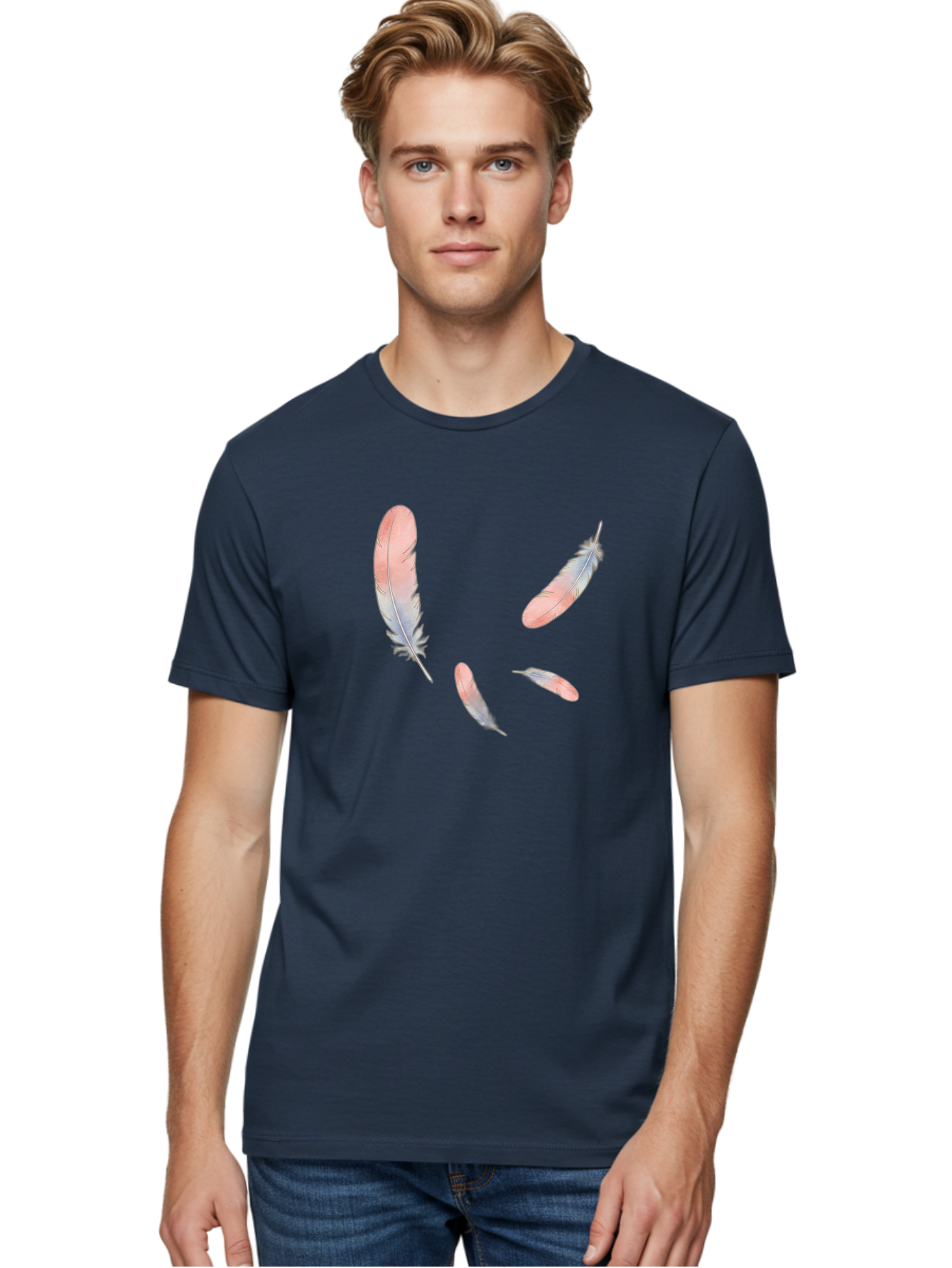 Feathers-6 Men'S Graphic Tee, 100% Cotton, Comfortable Casual Summer Wear, Machine Washable, Vintage Camera, Old Camera, Antique Camera, Black Camera, Classic Photography, Photography Equipment, Nostalgic Device, Film Camera, Camera Art Bai824