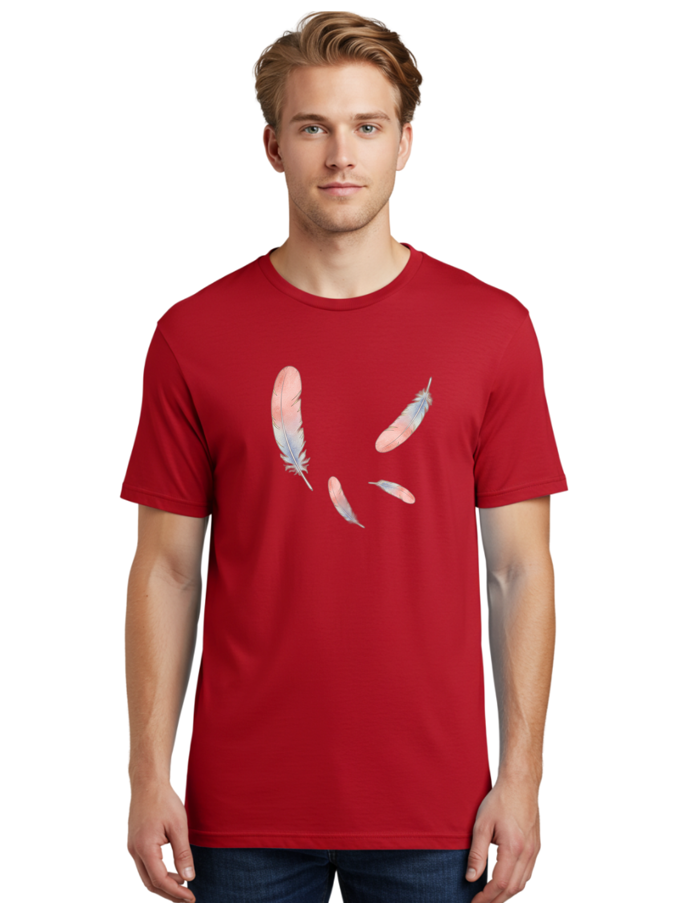 Feathers-6 Men'S Graphic Tee, 100% Cotton, Comfortable Casual Summer Wear, Machine Washable, Vintage Camera, Old Camera, Antique Camera, Black Camera, Classic Photography, Photography Equipment, Nostalgic Device, Film Camera, Camera Art Bai824