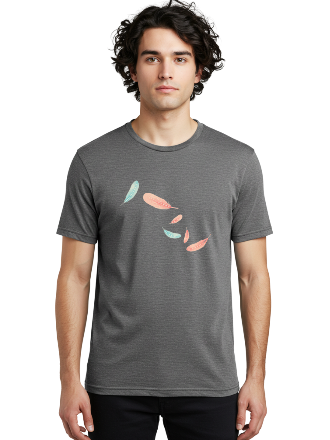 Feathers-7 Men'S Graphic Tee, 100% Cotton, Comfortable Casual Summer Wear, Machine Washable, Vintage Camera, Old Camera, Antique Camera, Black Camera, Classic Photography, Photography Equipment, Nostalgic Device, Film Camera, Camera Art Bai825